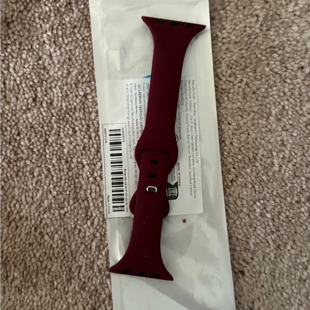 Apple Watch Maroon Watch Band